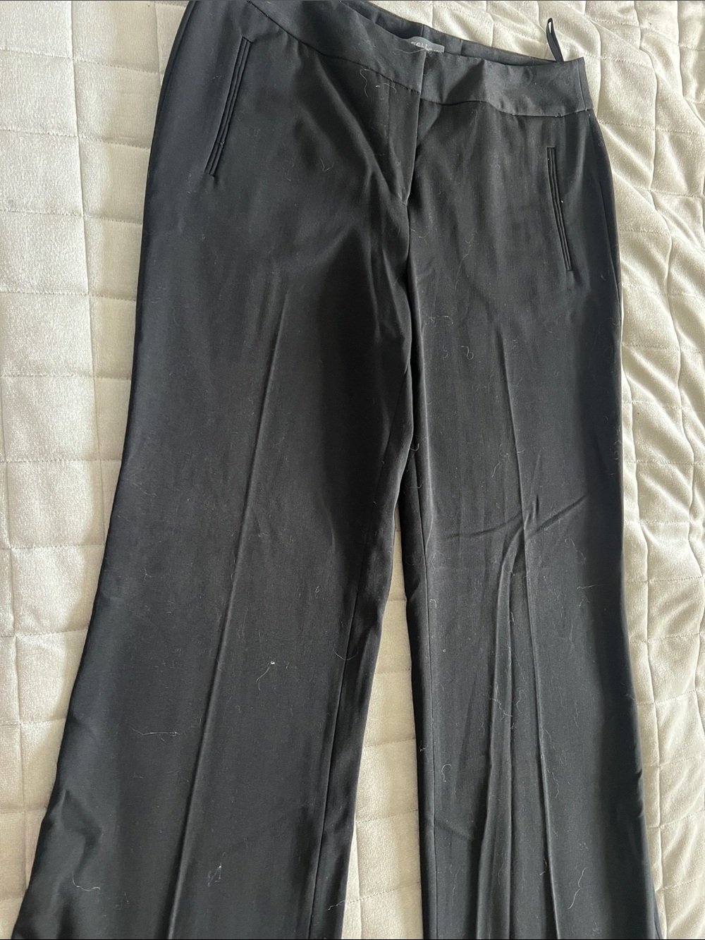Black Wide-Leg Trousers - Classic Workwear